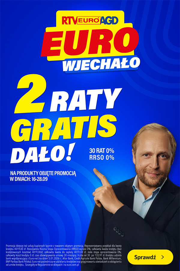 EURO wjechało i 2 raty gratis dało!